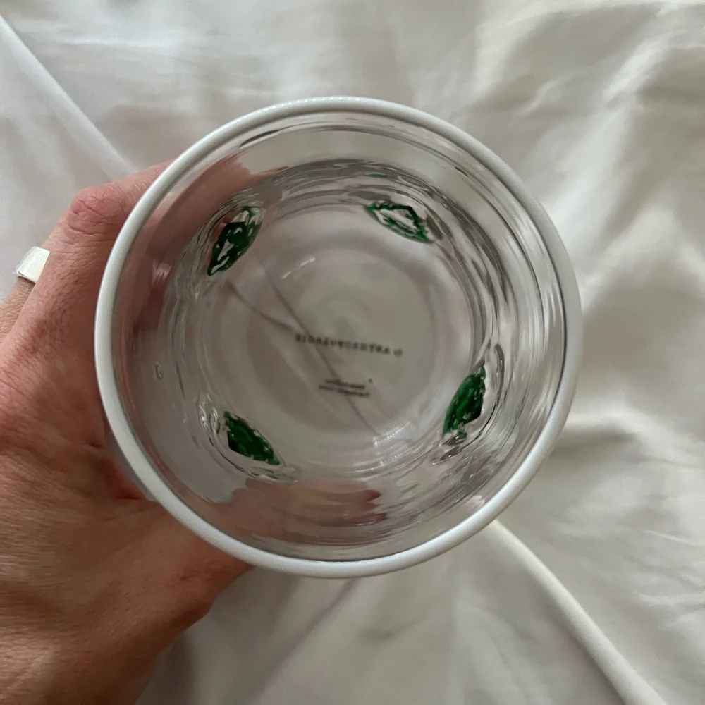 Anthropologie Christmas Tree Icon Juice Glass